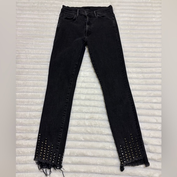 MOTHER The Stunner Zip Ankle Step Fray in Wrong Side of the Track, sz 27 - Picture 6 of 15